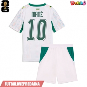 Lacne Dětský Futbalové dres Senegal Sadio Mane #10 MS 2026 Krátky Rukáv - Domáci (+ trenírky)